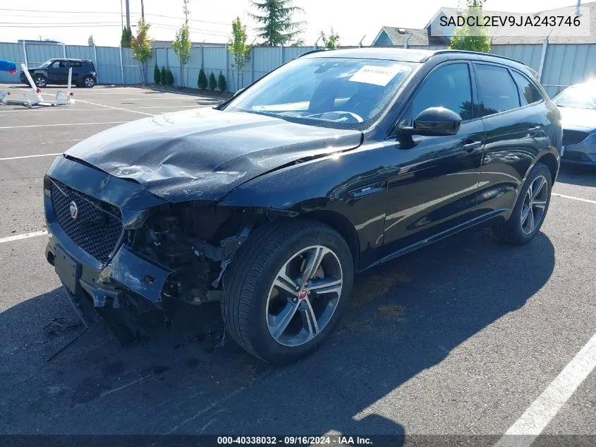 2018 Jaguar F-Pace 35T R-Sport VIN: SADCL2EV9JA243746 Lot: 40338032