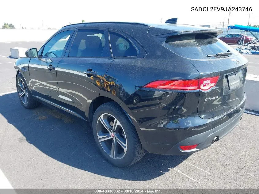 2018 Jaguar F-Pace 35T R-Sport VIN: SADCL2EV9JA243746 Lot: 40338032