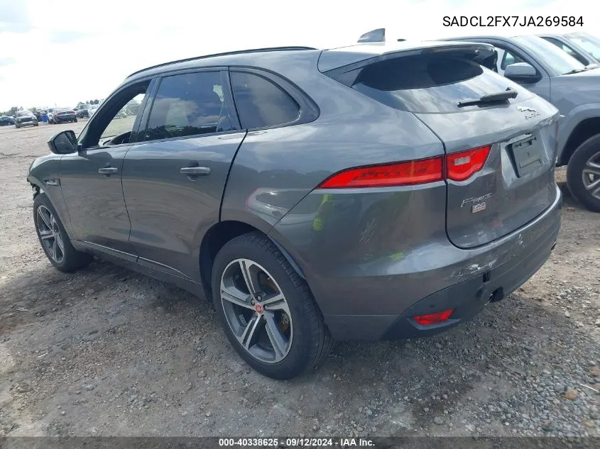 SADCL2FX7JA269584 2018 Jaguar F-Pace 25T R-Sport