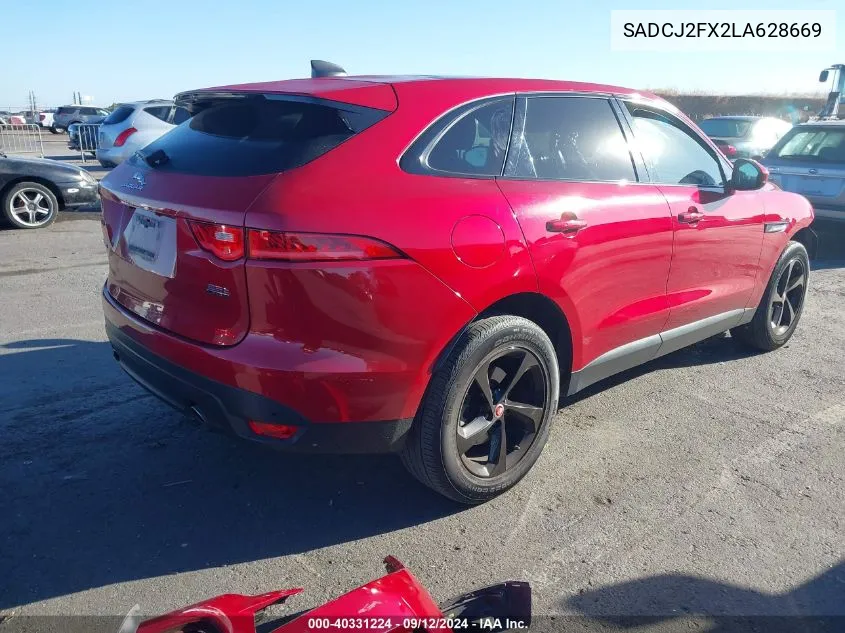 2020 Jaguar F-Pace Premium VIN: SADCJ2FX2LA628669 Lot: 40331224