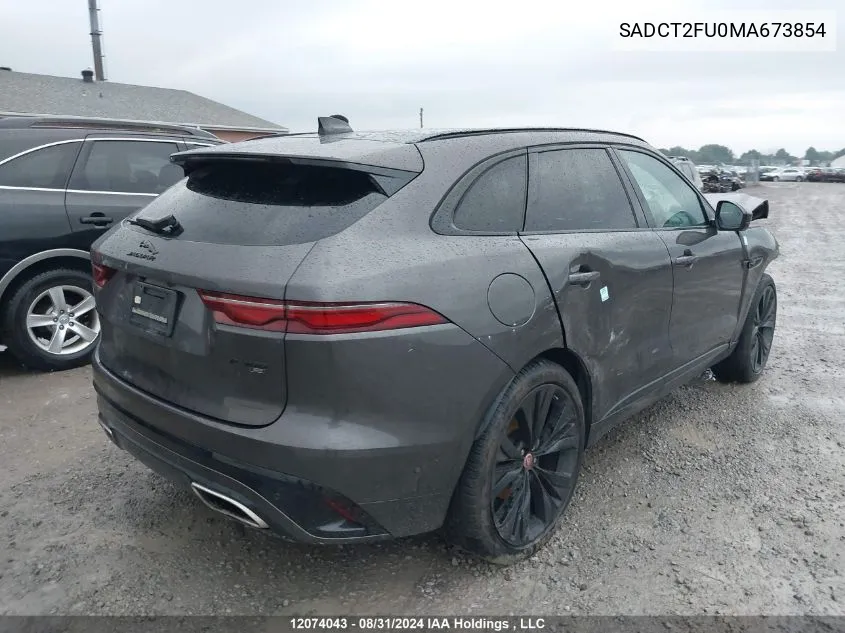 2021 Jaguar F-Pace VIN: SADCT2FU0MA673854 Lot: 12074043