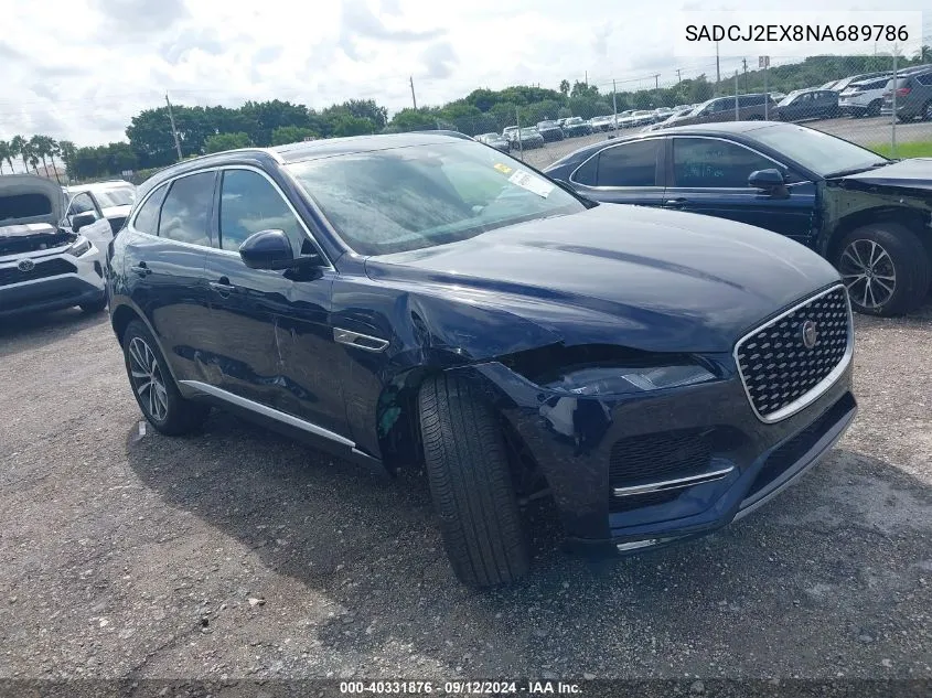 SADCJ2EX8NA689786 2022 Jaguar F-Pace S