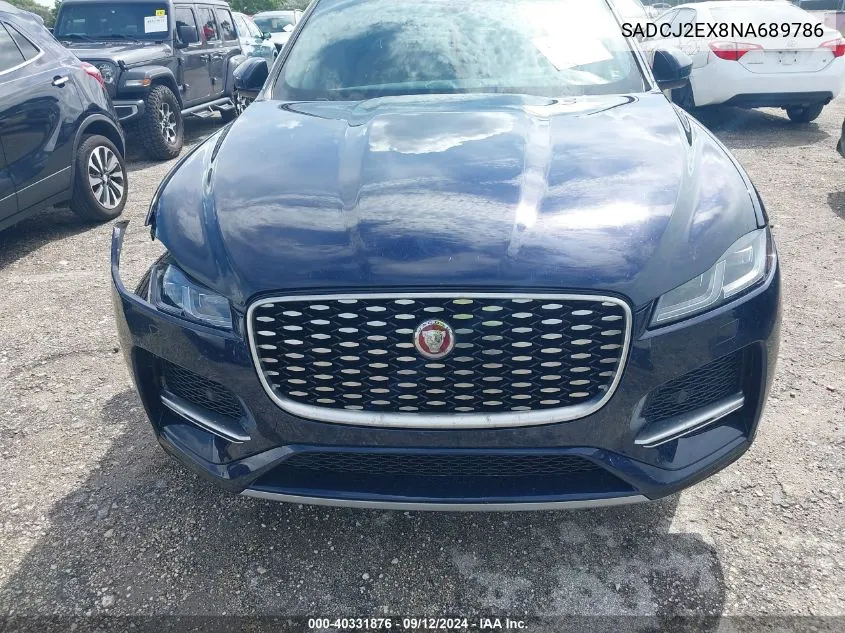 SADCJ2EX8NA689786 2022 Jaguar F-Pace S