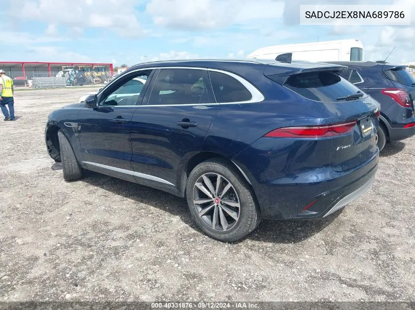 SADCJ2EX8NA689786 2022 Jaguar F-Pace S