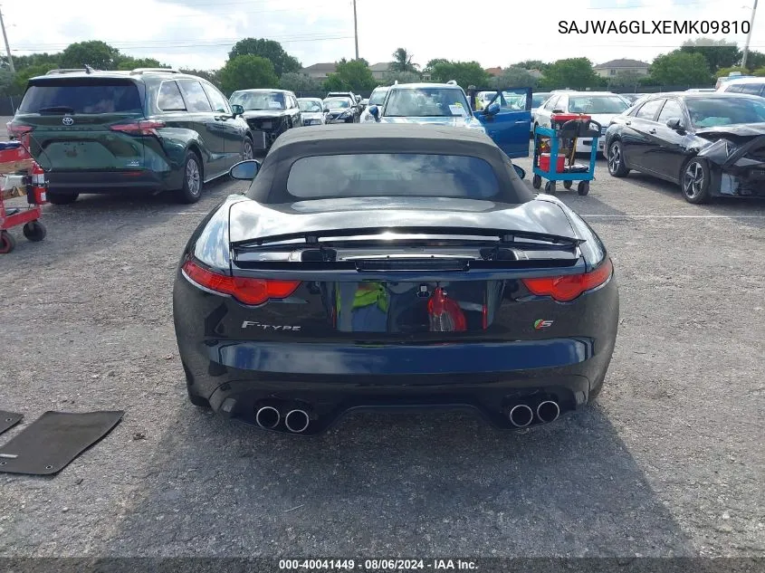 2014 Jaguar F-Type V8 S VIN: SAJWA6GLXEMK09810 Lot: 40041449