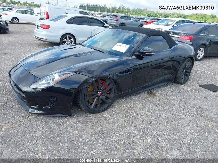 2014 Jaguar F-Type V8 S VIN: SAJWA6GLXEMK09810 Lot: 40041449