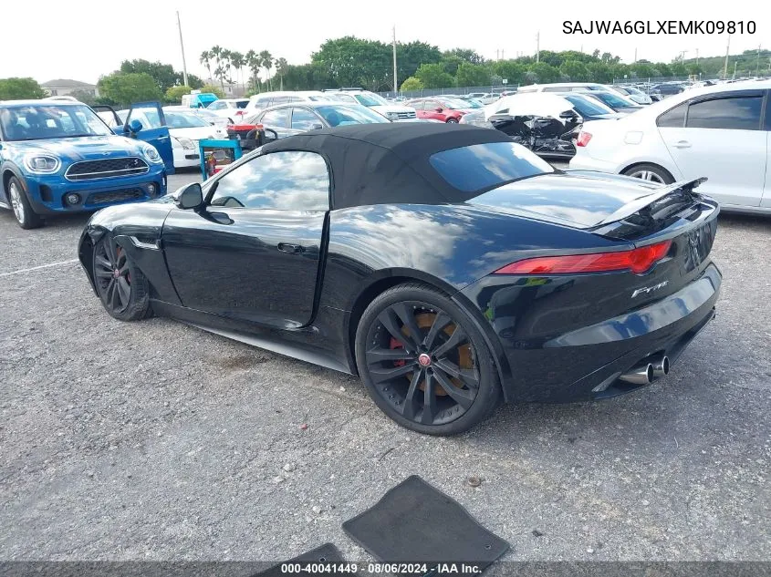 2014 Jaguar F-Type V8 S VIN: SAJWA6GLXEMK09810 Lot: 40041449