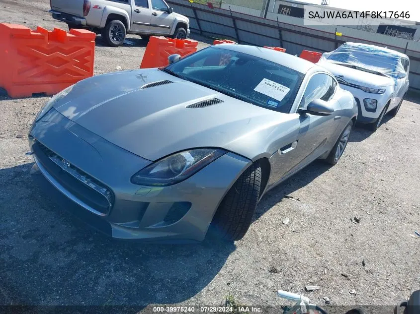 SAJWA6AT4F8K17646 2015 Jaguar F-Type