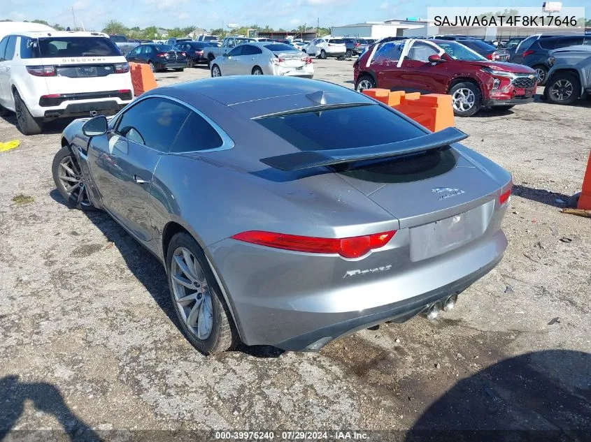 SAJWA6AT4F8K17646 2015 Jaguar F-Type