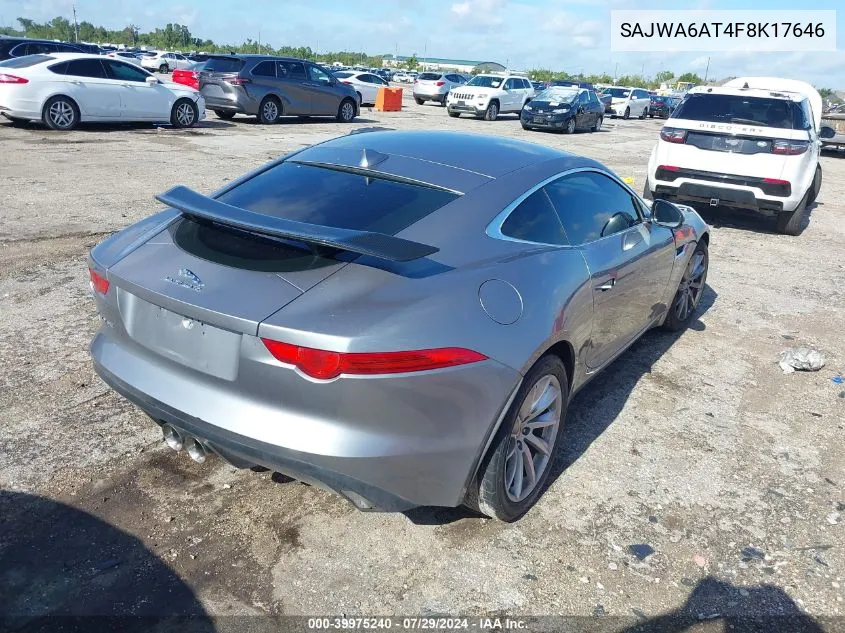 2015 Jaguar F-Type VIN: SAJWA6AT4F8K17646 Lot: 39975240