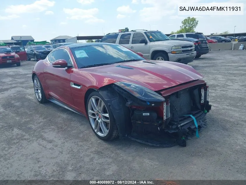 SAJWA6DA4FMK11931 2015 Jaguar F-Type R