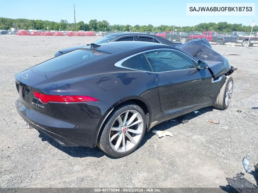 SAJWA6BU0F8K18753 2015 Jaguar F-Type S