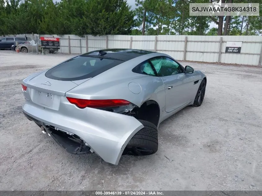 2016 Jaguar F-Type VIN: SAJWA6AT4G8K34318 Lot: 39946139