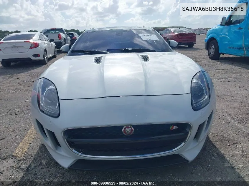 SAJWA6BU3H8K36618 2017 Jaguar F-Type S/S British Design Edition