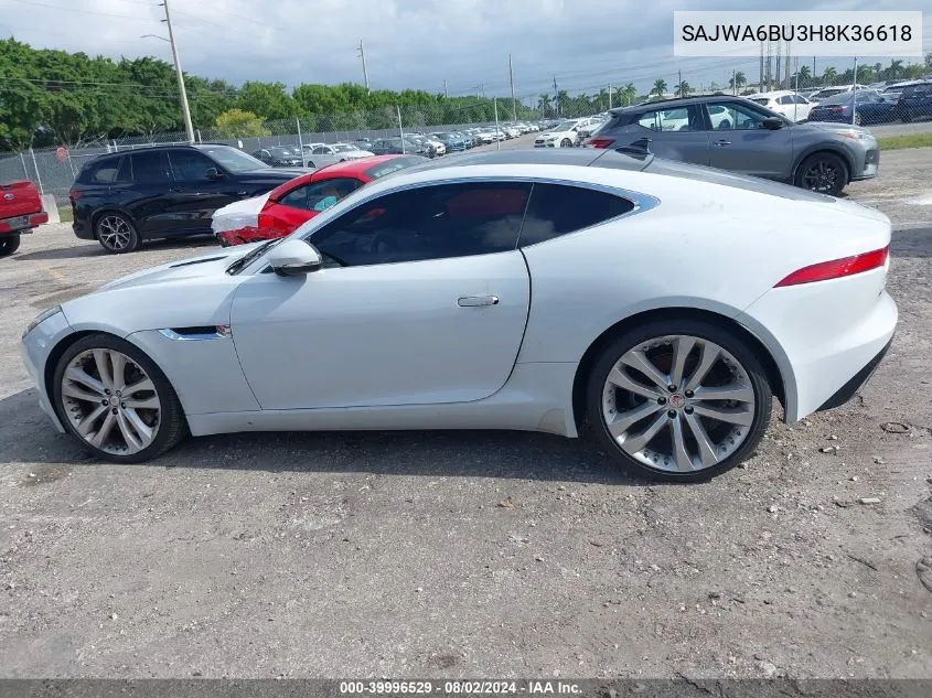 SAJWA6BU3H8K36618 2017 Jaguar F-Type S/S British Design Edition