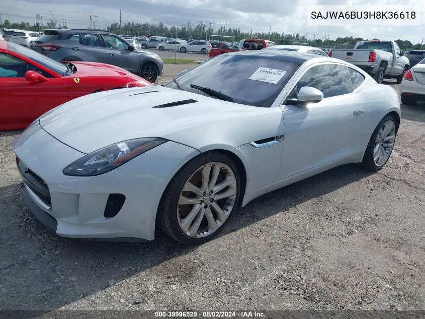 SAJWA6BU3H8K36618 2017 Jaguar F-Type S/S British Design Edition