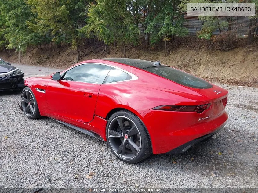 SAJD81FV3JCK48683 2018 Jaguar F-Type R-Dynamic