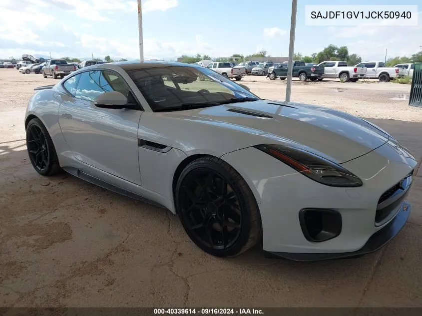 SAJDF1GV1JCK50940 2018 Jaguar F-Type 400 Sport