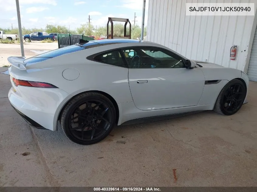 SAJDF1GV1JCK50940 2018 Jaguar F-Type 400 Sport