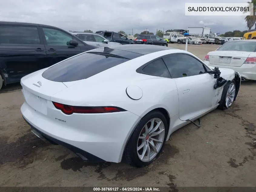 2020 Jaguar F-Type Checkered Flag Rwd Automatic/P300 Rwd Automatic VIN: SAJDD1GXXLCK67861 Lot: 38765127