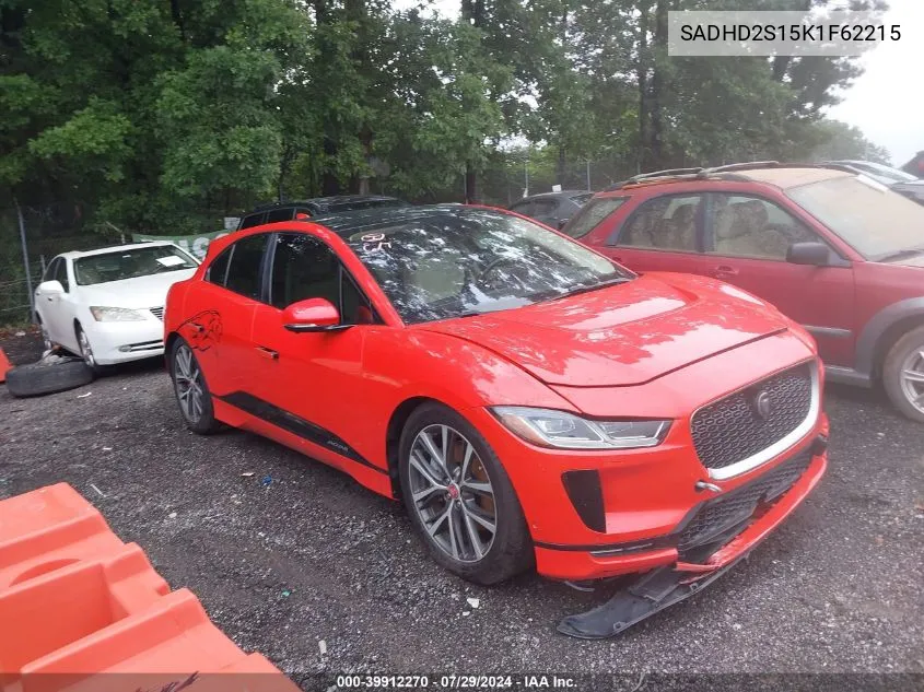 2019 Jaguar I-Pace First Edition/Hse VIN: SADHD2S15K1F62215 Lot: 39912270