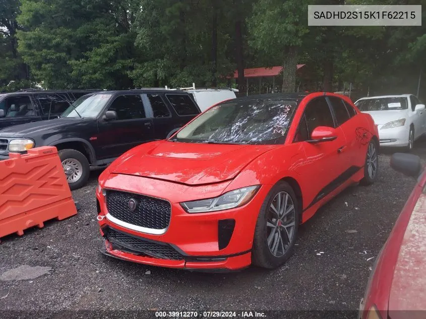 2019 Jaguar I-Pace First Edition/Hse VIN: SADHD2S15K1F62215 Lot: 39912270