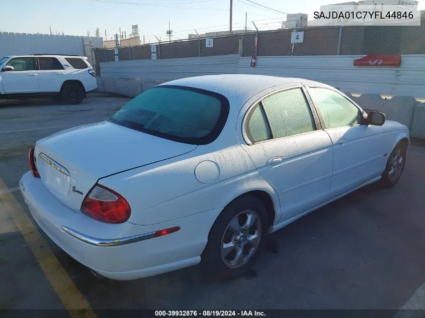 SAJDA01C7YFL44846 2000 Jaguar S-Type 3.0L V6