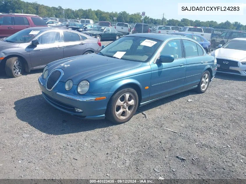 2000 Jaguar S-Type 3.0L V6 VIN: SAJDA01CXYFL24283 Lot: 40323435