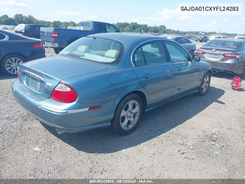 2000 Jaguar S-Type 3.0L V6 VIN: SAJDA01CXYFL24283 Lot: 40323435