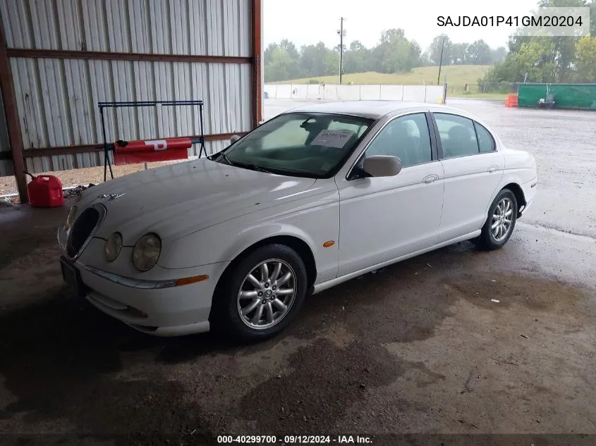 2001 Jaguar S-Type VIN: SAJDA01P41GM20204 Lot: 40299700