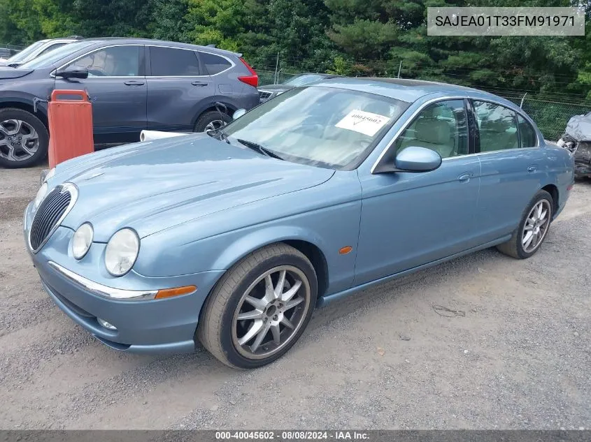 SAJEA01T33FM91971 2003 Jaguar S-Type 3.0L V6