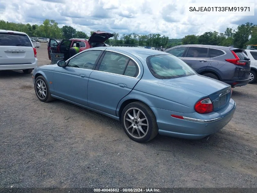 SAJEA01T33FM91971 2003 Jaguar S-Type 3.0L V6