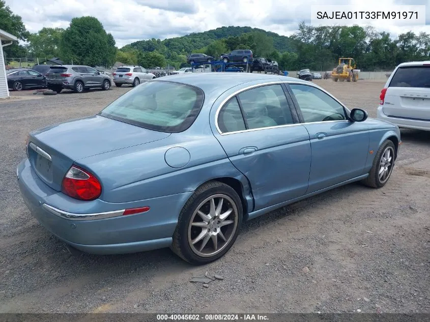 SAJEA01T33FM91971 2003 Jaguar S-Type 3.0L V6