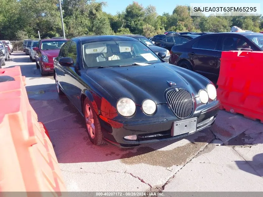 2003 Jaguar S-Type 3.0L V6 VIN: SAJEA03T63FM65295 Lot: 40207172