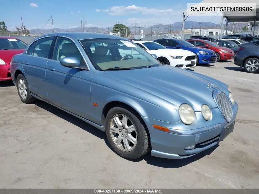 SAJEA01T53FM88909 2003 Jaguar S-Type 3.0L V6