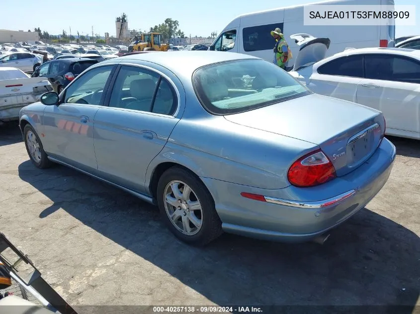 SAJEA01T53FM88909 2003 Jaguar S-Type 3.0L V6