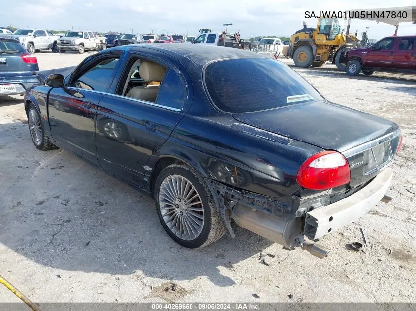 SAJWA01U05HN47840 2005 Jaguar S-Type 4.2L V8