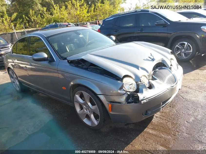 2005 Jaguar S-Type 4.2L V8 VIN: SAJWA01U55HN35084 Lot: 40278959