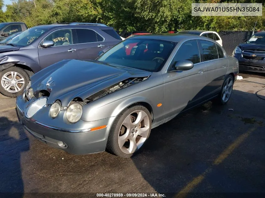 2005 Jaguar S-Type 4.2L V8 VIN: SAJWA01U55HN35084 Lot: 40278959