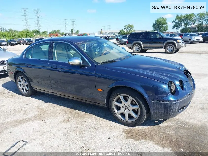 SAJWA01BX7HN78059 2007 Jaguar S-Type 4.2 V8