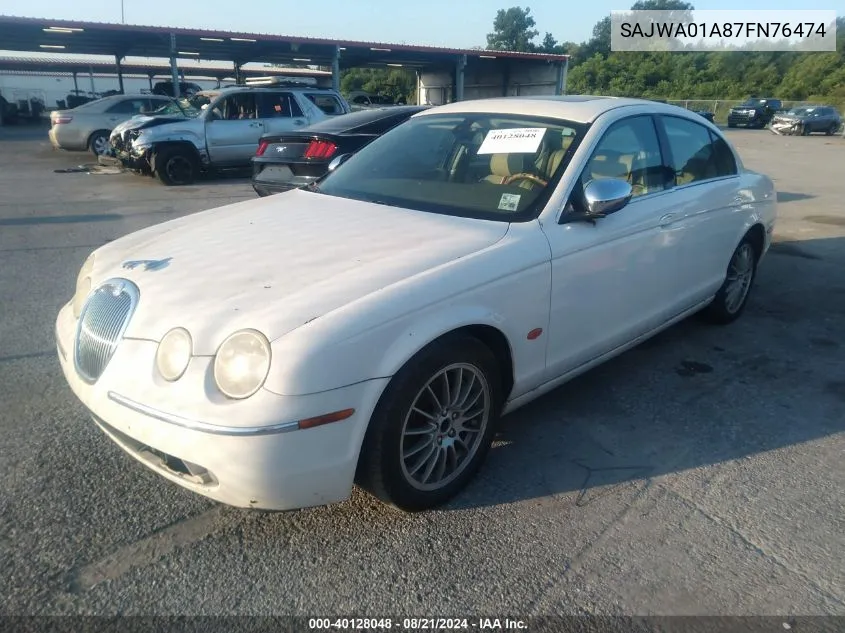 SAJWA01A87FN76474 2007 Jaguar S-Type