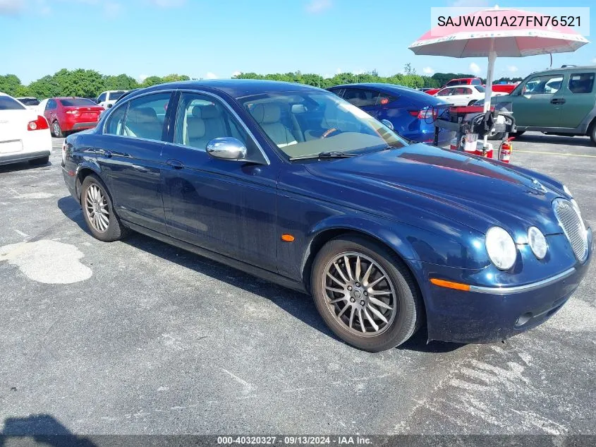 SAJWA01A27FN76521 2007 Jaguar S-Type