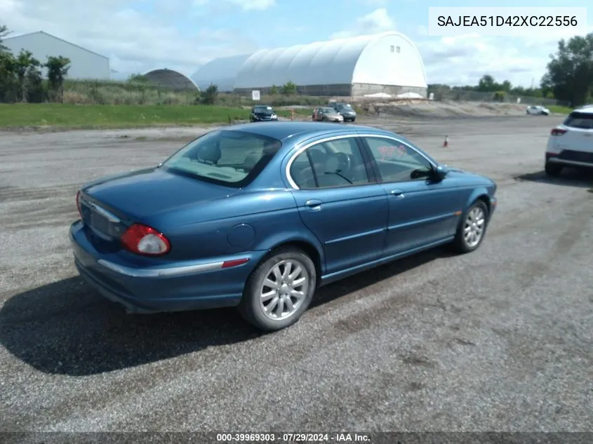 2002 Jaguar X-Type 2.5L VIN: SAJEA51D42XC22556 Lot: 39969303