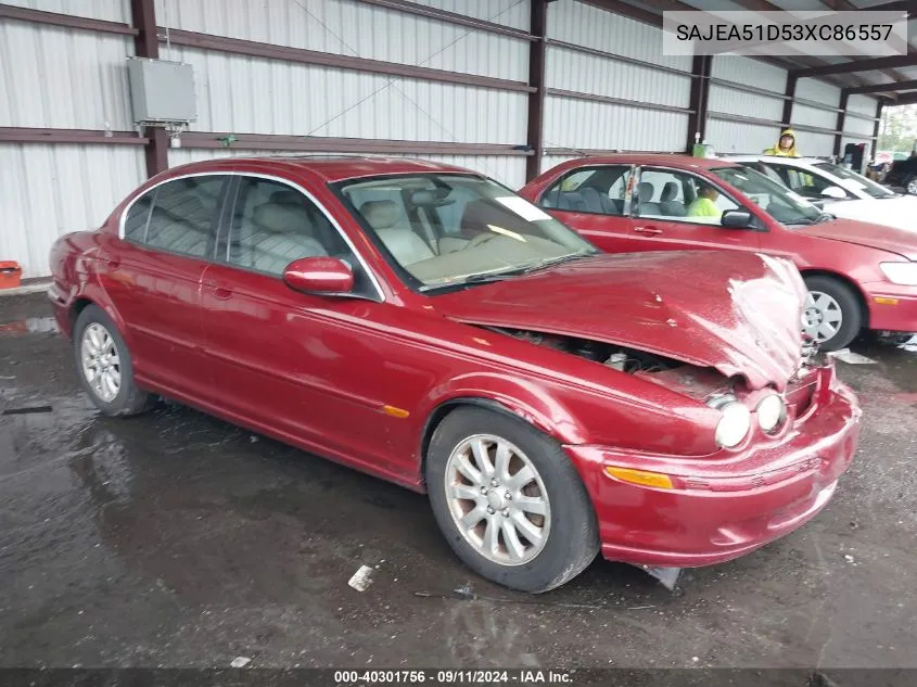 2003 Jaguar X-Type 2.5 VIN: SAJEA51D53XC86557 Lot: 40301756