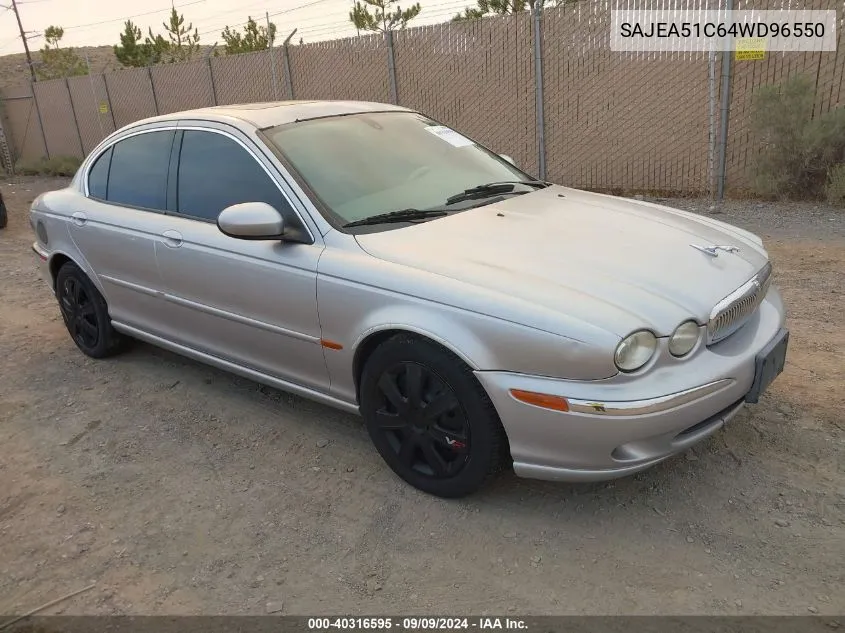 2004 Jaguar X-Type 3.0 VIN: SAJEA51C64WD96550 Lot: 40316595