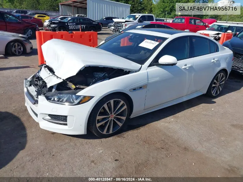 2017 Jaguar Xe 35T R-Sport VIN: SAJAF4BV7HA956716 Lot: 40125947