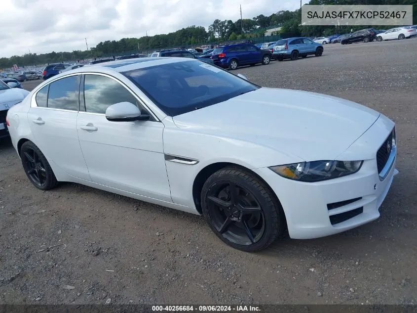 SAJAS4FX7KCP52467 2019 Jaguar Xe 25T