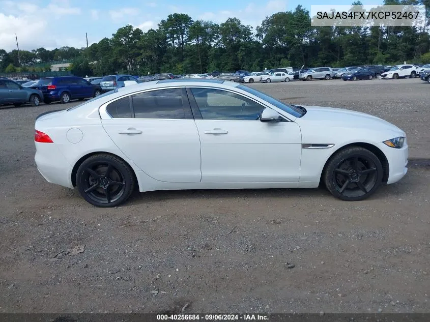 SAJAS4FX7KCP52467 2019 Jaguar Xe 25T