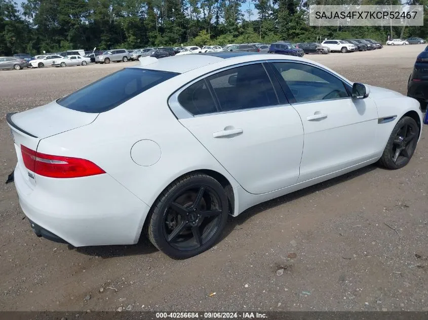 2019 Jaguar Xe 25T VIN: SAJAS4FX7KCP52467 Lot: 40256684