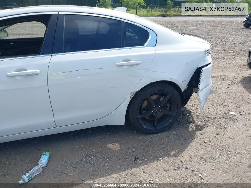 SAJAS4FX7KCP52467 2019 Jaguar Xe 25T